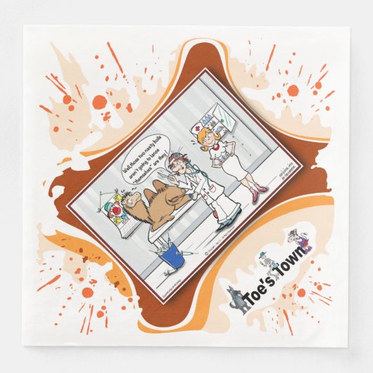 Second Opinion | Get Well Dinner Napkin Serviette (Vorderseite)