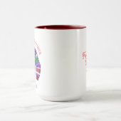 Second Place Ugly Sweater Winner Christmas Tasse (Zentrum)