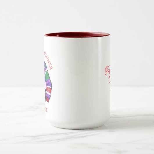 Second Place Ugly Sweater Winner Christmas Tasse (Zentrum)