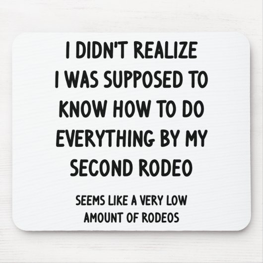 Second Rodeo Mousepad (Vorne)