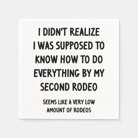 Second Rodeo Serviette (Vorderseite)