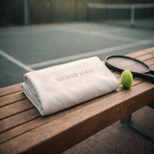 SECOND SERVE Tennis Handtuch – Spieler Edition