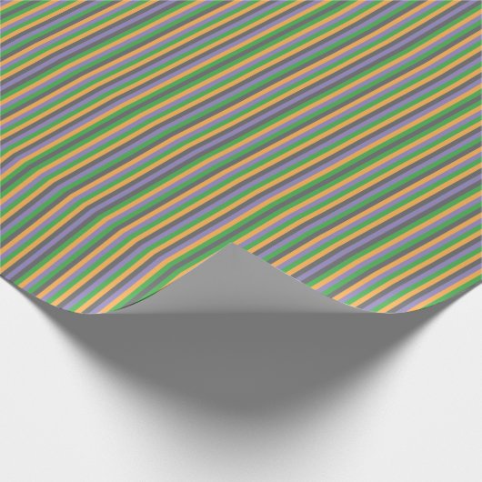 Secondary Whimsy Striped Paper Geschenkpapier (Ecke)