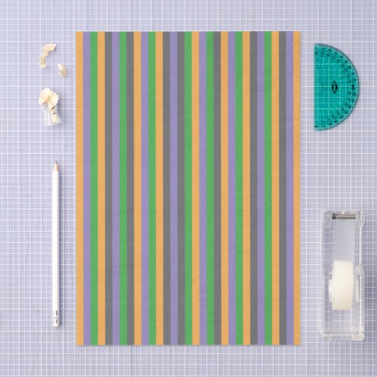 Secondary Whimsy Striped Tissue Paper Seidenpapier (Handwerk)