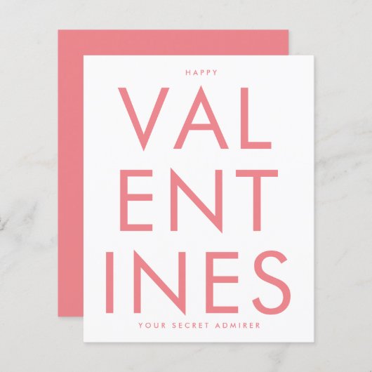 Secret Admirer PINK BLUSH FUN HEART custom HAPPY (Vorne/Hinten)