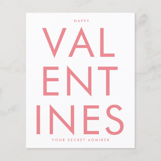 Secret Admirer PINK BLUSH FUN HEART custom HAPPY (Vorderseite)