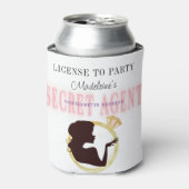 Secret Agent License Party Bachelorette Interstate Dosenkühler (Kanne Vorderseite)