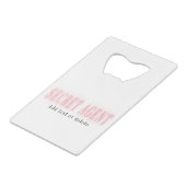 Secret Agent License Party Bachelorette Interstate Geldbeutel Flaschenöffner (Rückseite Schrägansicht)