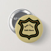 Secret Agent Name Badge, edit Button (Vorne & Hinten)