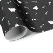 Secret Agent Party Geschenkpapier (Rolleneckpunkt)