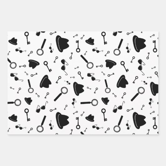 Secret Agent Party Geschenkpapier Set (Vorderseite 2)