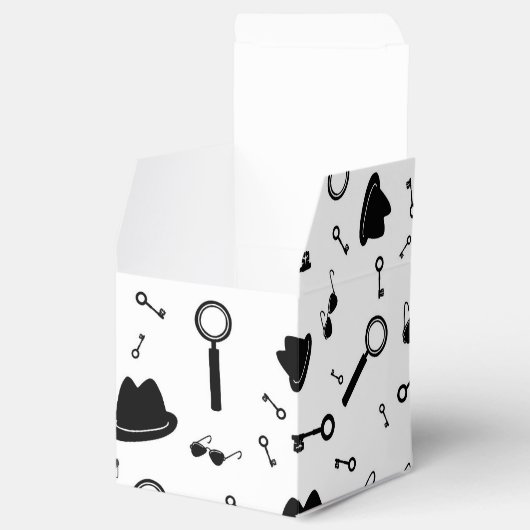 Secret Agent Party Geschenkschachtel (Geöffnet)