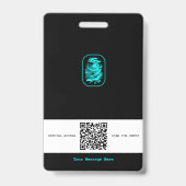 Secret Agent Spy Abzeichen Ausweis (Rückseite)