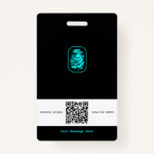 Secret Agent Spy Abzeichen Ausweis (Rückseite)