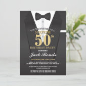 SECRET AGENT SPY BOW KRAWATTE ÜBERRASCHENDE BIRTHT EINLADUNG (Stehend Vorderseite)