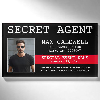 Secret Agent Spy Namenschild