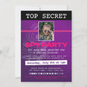Secret Agent Spy Party Einladung (Vorderseite)