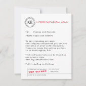 Secret Agent Spy Save the Date (Vorderseite)