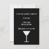 Secret Agent Themed Birthday Party Einladung (Rückseite)