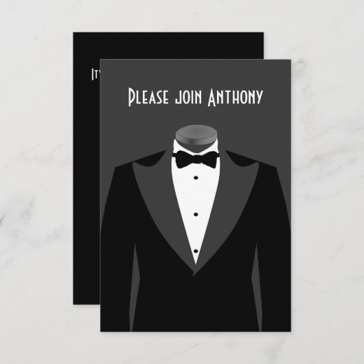 Secret Agent Themed Birthday Party Einladung (Vorne/Hinten)