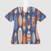 Secret Beach Hawaiian Surfboards Aloha Shirt - Bla Ornament (Vorderseite)