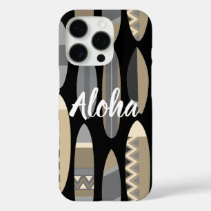 Secret Beach Hawaiian Surfboards - Schwarz iPhone 16 Pro Hülle
