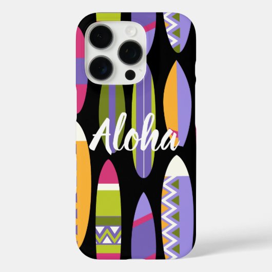 Secret Beach Hawaiian Surfboards - Schwarz Case-Mate iPhone Hülle (Rückseite)