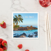 Secret Beach Maui, Tropical, Paradies, Hochzeit Serviette (Beispiel)