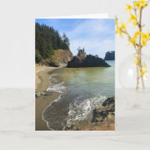 Secret Beach, Samuel H. Boardman, Oregon Karte (Gelbe Blume)