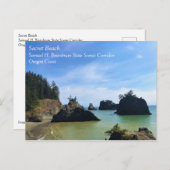 Secret Beach, Samuel H. Boardman, Oregon Postkarte (Vorne/Hinten)