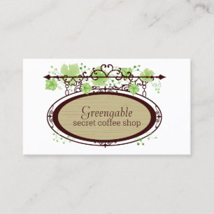 Secret Cafe Coffee Shop Visitenkarte