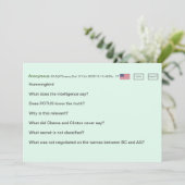 Secret Code Geburtskarte 🕵️ lustige Verschwörung Karte (Stehend Vorderseite)