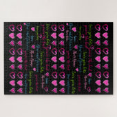 Secret Crush Gift - Verbergen Sie eine Nachricht v Puzzle (Horizontal)