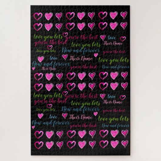 Secret Crush Gift - Verbergen Sie eine Nachricht v Puzzle (Vertikal)