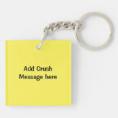 Secret Crush Kawaii Burger Pommes frites kundenspe Schlüsselanhänger (Rückseite)