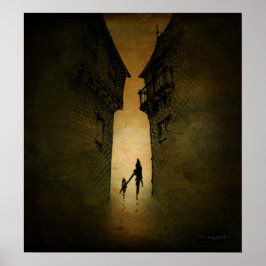 Secret Dark Alley Print Poster