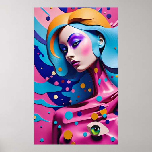 Secret Den in Shinjuku - Ken Gage Surreal Art Poster (Vorne)