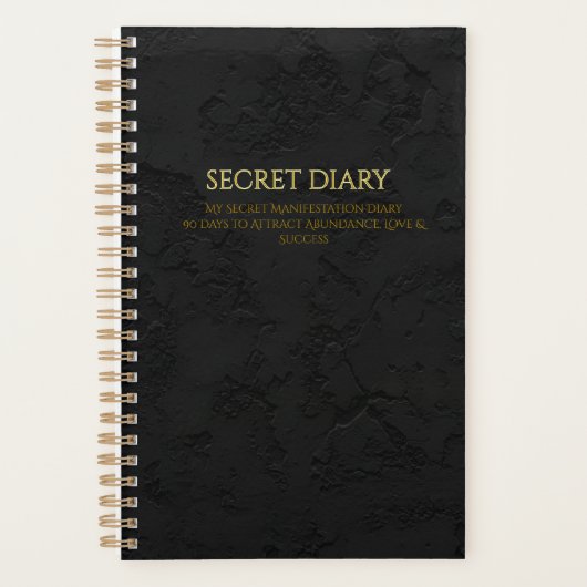 Secret Diary  My Secret Manifestation Diary 90 Day Planer (Vorderseite)