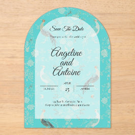 Secret d'Indochine luxury Chinoiserie pattern Acryleinladungen