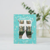 Secret d'Indochine Wedding Thank You Card Dankeskarte (Stehend Vorderseite)