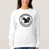 Secret Eichhörnchen Patch "Protected Your Nuts" Wo Sweatshirt (Vorderseite)