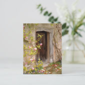 Secret Fairy Door to magic Land / Blume Königreich Postkarte (Stehend Vorderseite)