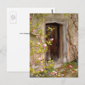 Secret Fairy Door to magic Land / Blume Königreich Postkarte (Vorne/Hinten)