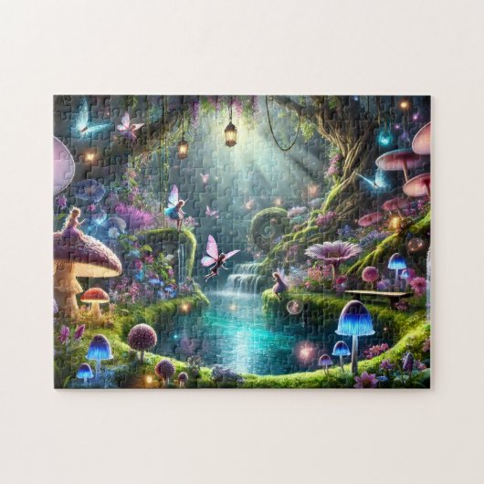Secret Fairy Garden Enchanted Woodland Fantasy Puzzle (Horizontal)
