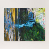 Secret Falls North Carolina Weihnachtsgrüße Puzzle (Horizontal)