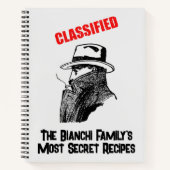 Secret Family Rezept Notebook Notizblock (Vorderseite)