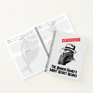 Secret Family Rezept Notebook Notizblock