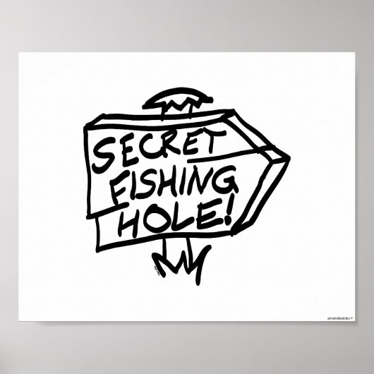 Secret Fishing Hole Poster (Vorne)