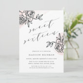 Secret Garden 16 . Geburtstag Einladung (Stehend Vorderseite)