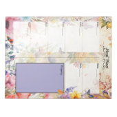 Secret Garden 7 Day Blank Meal Planner Abseilen Notizblock (Vorderseite)